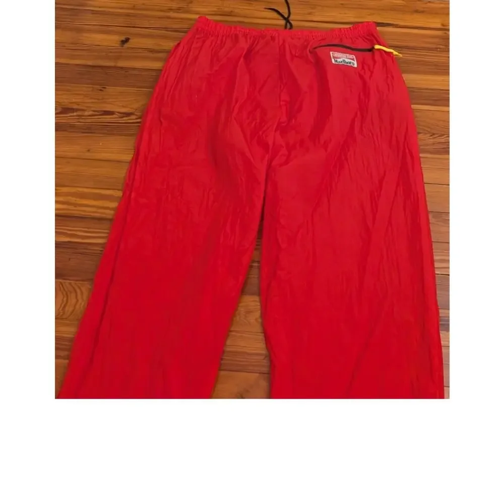 Vintage Marlboro Adventure Team Red Windbreaker Pants Size XL